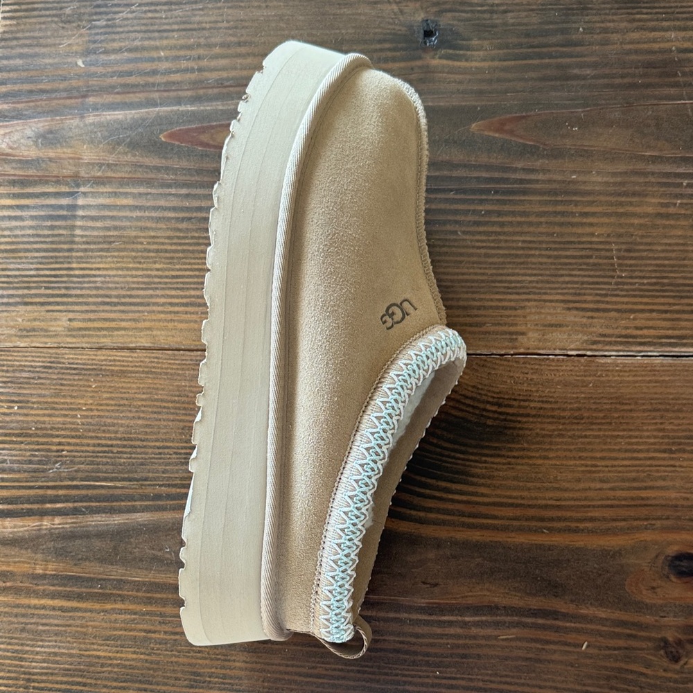 UGG Beige Slippers with Plush Lining - Picture 3 of 8